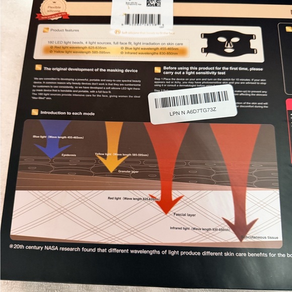 Inteo Red Light LED Therapy Facial Mask for Skin Rejuvenation - Picture 15 of 15